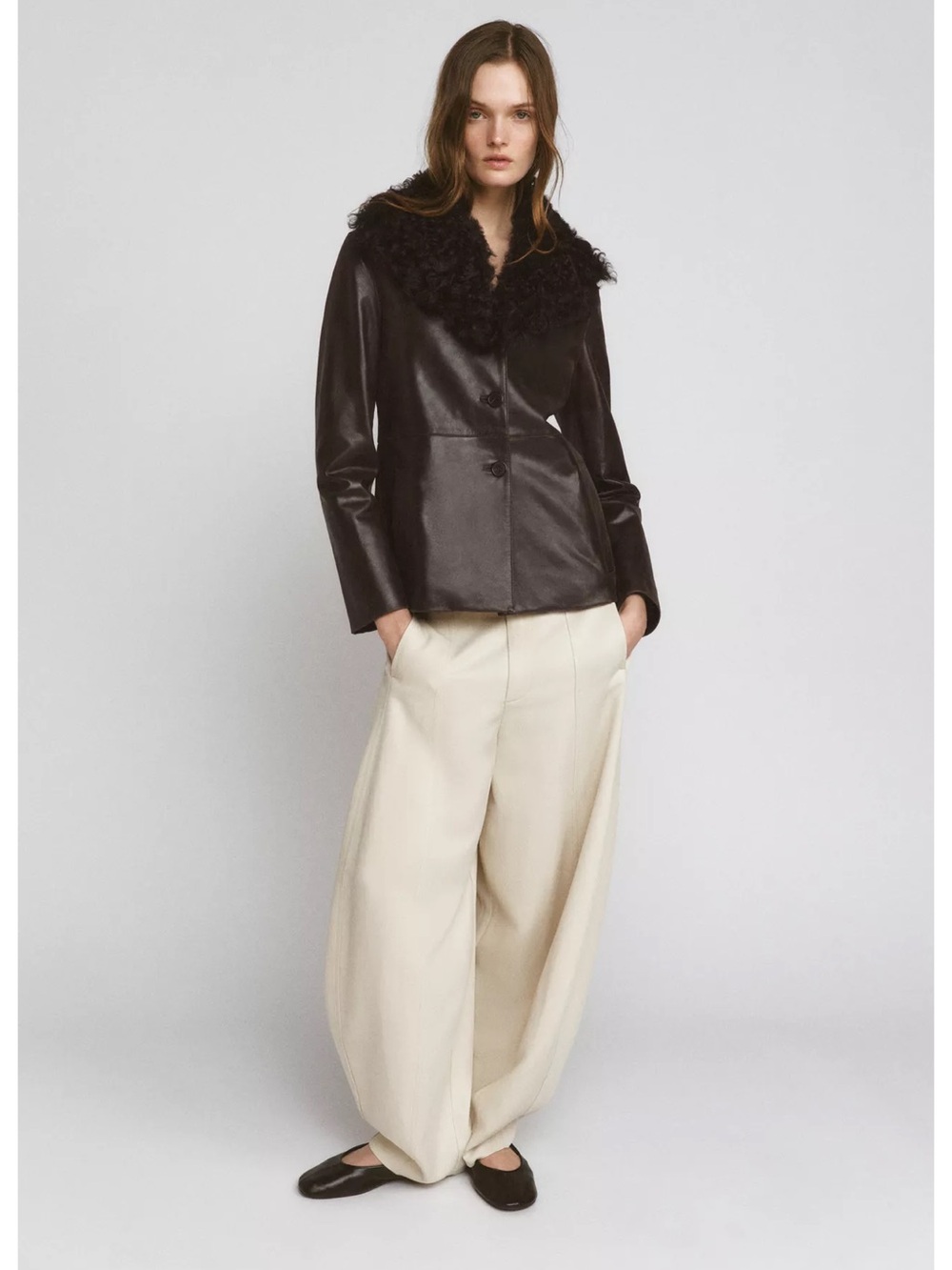 Zara Balloon Pants in Ecru/Cream